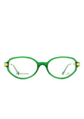 Eyepetizer Madison oval-frame glasses - Green