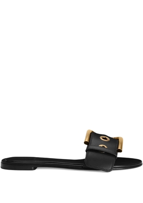 Dolce & Gabbana buckle-detail flat sandals - Black