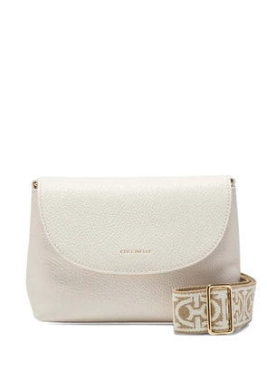 Coccinelle monogram paulina shoulder bag - White