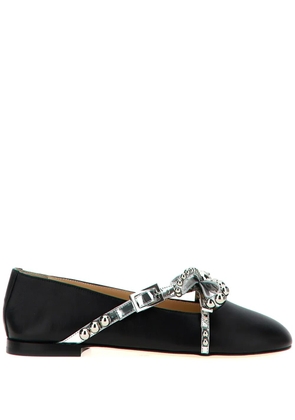 MACH & MACH stud-embellished ballet flats - Black