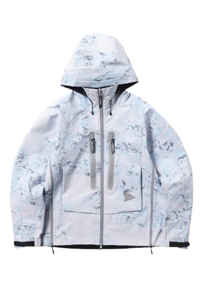 and Wander Shield printed waterproof jacket - White