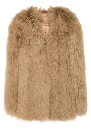 Prada shearling jacket - Brown