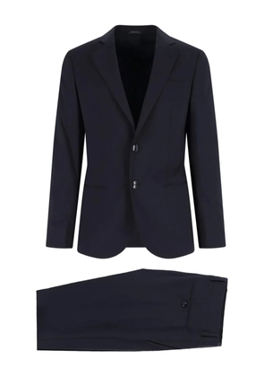 Giorgio Armani three-button wool suit - Blue