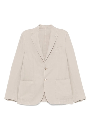 LUIGI BIANCHI MANTOVA single-breasted blazer - Neutrals
