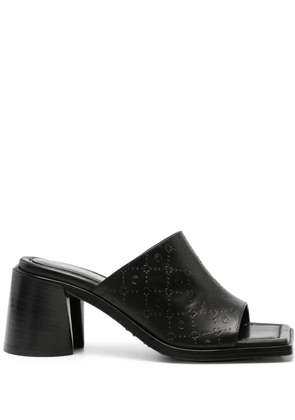 Marine Serre 75mm leather sandals - Black