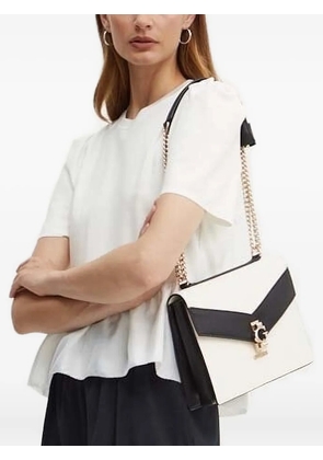 Custommade puff-sleeve peplum top - White