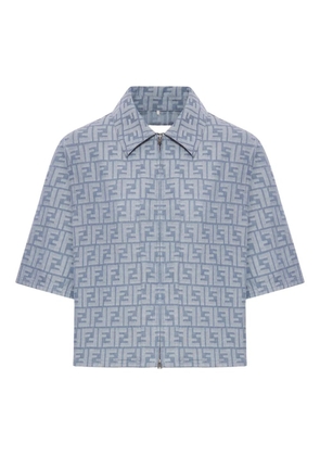 FENDI FF logo jacket - Blue