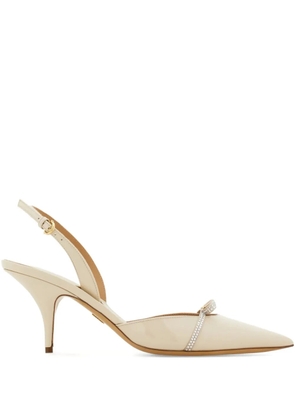 Ferragamo crystal-embellishment slingback pumps - Neutrals