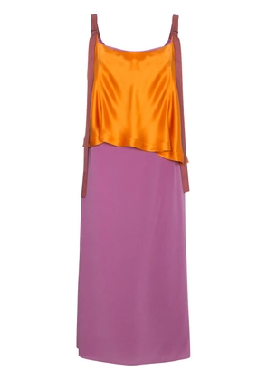 Sies Marjan Silk colour block strappy dress - Yellow