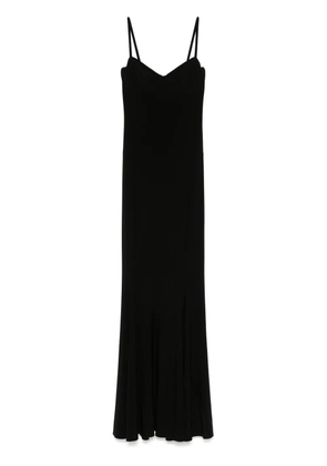 Norma Kamali underwire-cup fishtail gown - Black