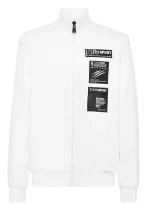 Plein Sport logo-appliqué track jacket - White