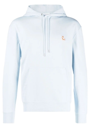 Maison Kitsuné Chillax Fox-motif cotton hoodie - Blue