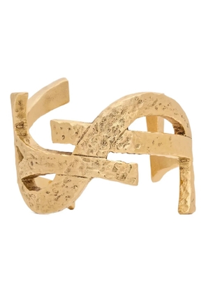 Saint Laurent Cassandre open cuff bracelet - Gold