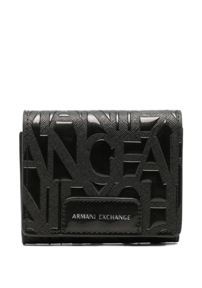 Armani Exchange embossed wallet - Black