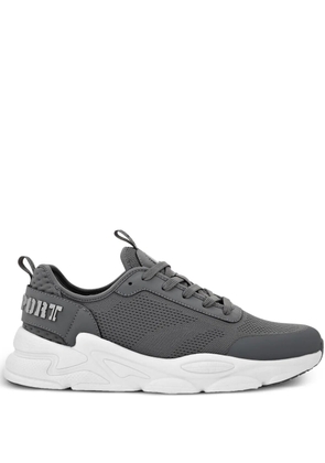 Plein Sport logo-embellished low-top sneakers - Grey