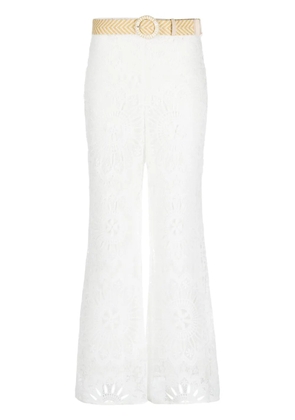 ZIMMERMANN Chintz Dolly lace trousers - White