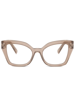 Dolce & Gabbana Eyewear cat eye-frame glasses - Neutrals
