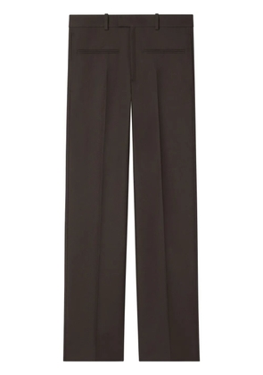 Courrèges twill-weave straight-leg trousers - Brown