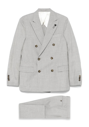 Lardini mélange-effect suit - Grey