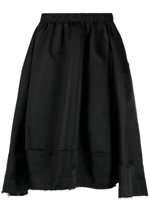 Comme Des Garçons asymmetric midi skirt - Black