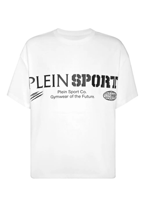Plein Sport logo-print round-neck T-shirt - White