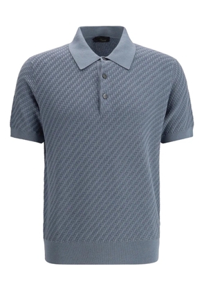Brioni short-sleeve polo shirt - Blue