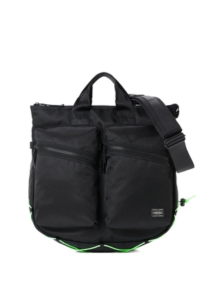 Porter-Yoshida & Co. 2Way Helmet double-pocket tote bag - Black