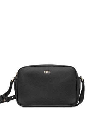 BOSS logo-plaque crossbody bag - Black