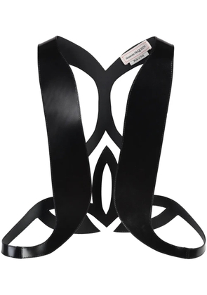 Alexander McQueen leather gilet - Black