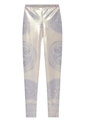 Versace La Coupe des Dieux-print leggings - Gold