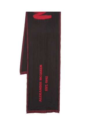 Alexander McQueen Graffiti scarf - Black