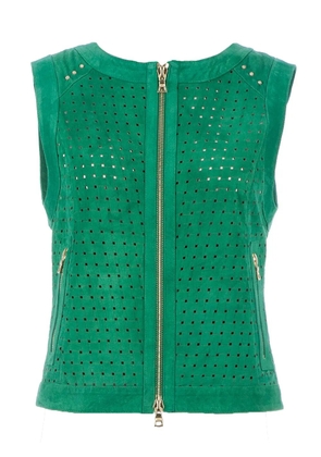 Drome Woven leather top - Green