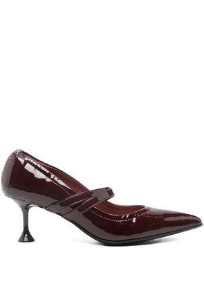 Marc Ellis patent-leather pumps - ROSSO