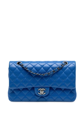 CHANEL Pre-Owned 2015-2016 Medium Classic Caviar Double Flap shoulder bag - Blue