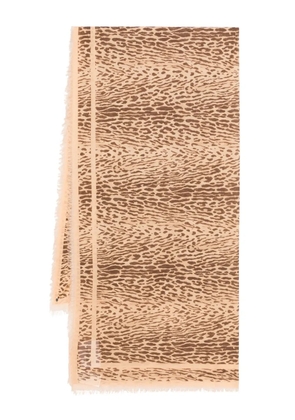 ZIMMERMANN leopard-print cotton pareo - Brown