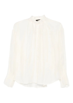 Eleh ruffled high-neck blouse - Neutrals