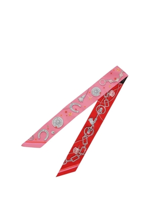 Hermès Pre-Owned 2024-2025 C'est La Fete Silk Twilly Scarf scarves - Pink