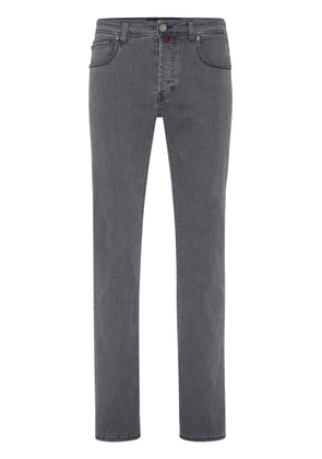 Billionaire logo-embroidered straight-leg jeans - Grey
