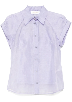 ZIMMERMANN crush fitted blouse - Purple