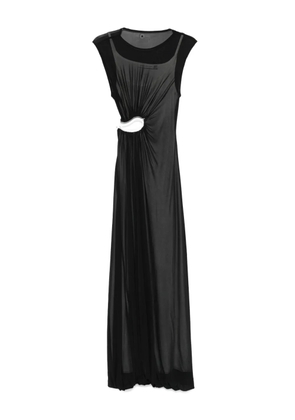 Christopher Esber cut-out draped maxi dress - Black