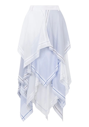 Moschino asymmetric maxi skirt - White