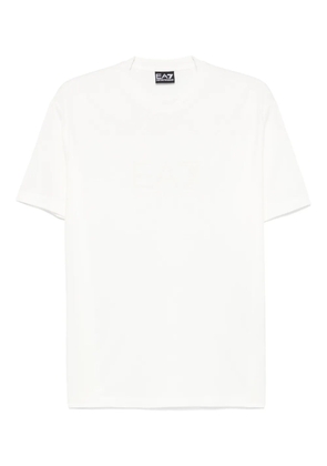 Ea7 Emporio Armani flocked-logo T-shirt - White
