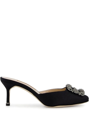 Manolo Blahnik 50mm Hangisimu mules - Black