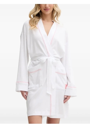 DKNY self-tie belt robe - 100 WHITE