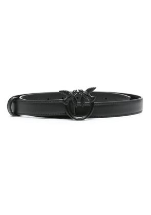 PINKO Love Birds-buckle thin belt - Black