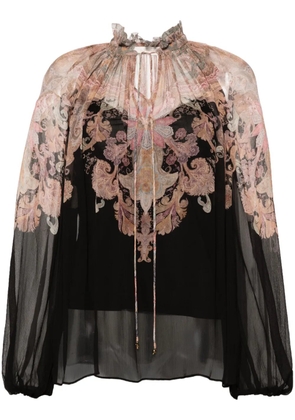 ZIMMERMANN Illustration Billow blouse - Black