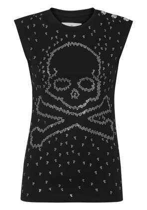 Philipp Plein Skull & Bones tank top - Black