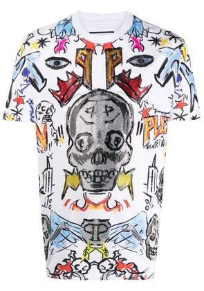 Philipp Plein graphic-print short-sleeved T-shirt - White