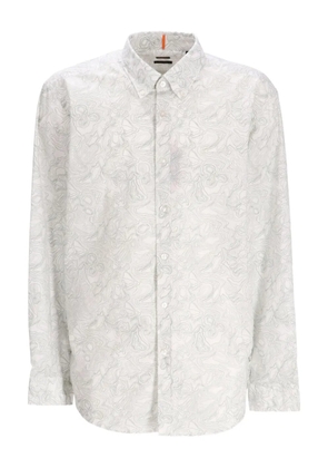 BOSS patterned shirt - Neutrals