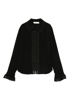 ZIMMERMANN lace-trimmed ruffled blouse - Black